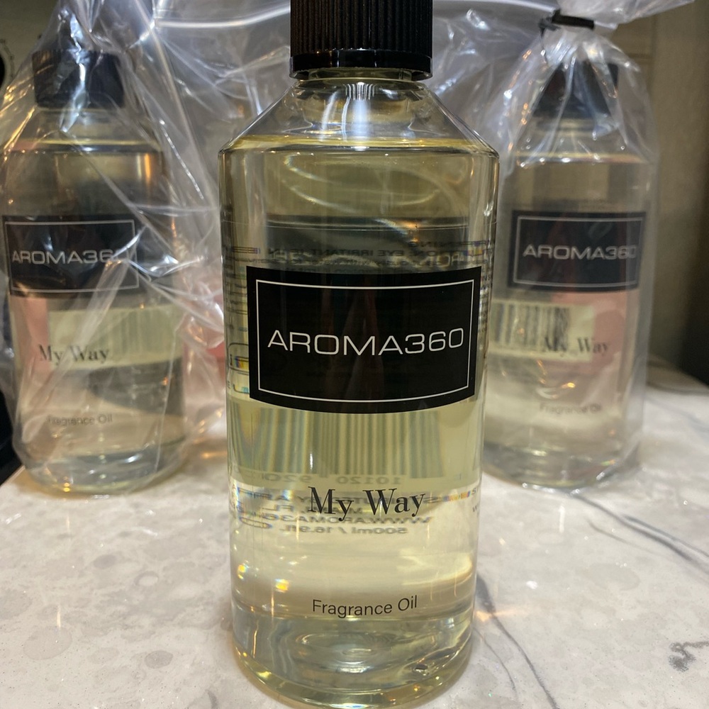 BRAND NEW NEVER OPENED 500 ml MY WAY oil for aroma 360 diffusers….